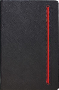 228726-EC Notes TEXTURE BLACK A5 14x21 crno-crveni 991.014.30 P1/20