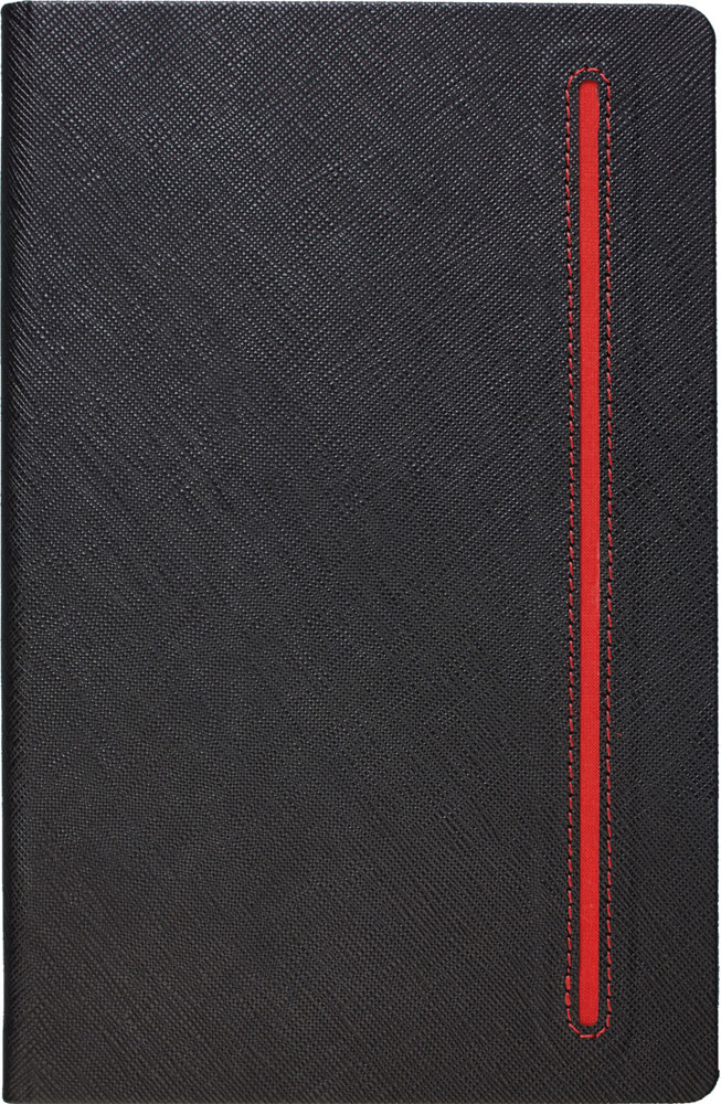 228726-EC Notes TEXTURE BLACK A5 14x21 crno-crveni 991.014.30 P1/20