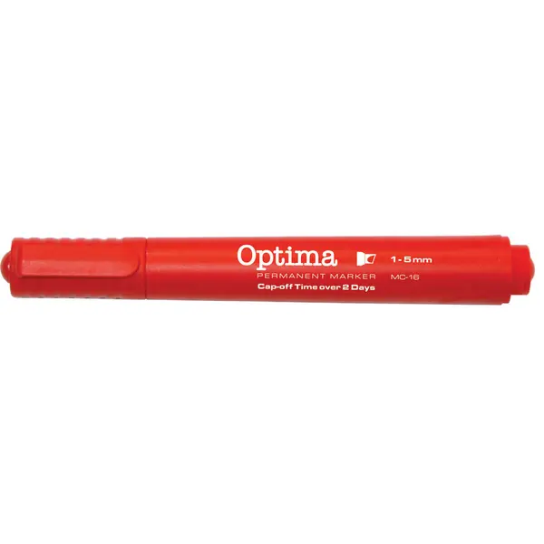 228795-EC Marker perm. OPTIMA MC16 1-5mm kosi vrh crveni 120941 P12/144/864