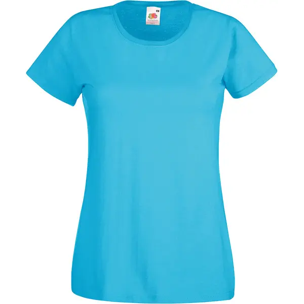 229397-EC Majica FOL T-shirt KR Lady-fit Valeuw. new 165g azurno plava 2XL P72
