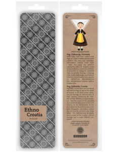 230485-EC Označivač stranica kartonski 4,5 x 17,5cm Ethno Croatia Pag P12/360 NETTO