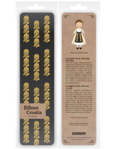 230488-EC Označivač stranica kartonski 4,5 x 17,5cm Ethno Croatia Levanjska Varoš NETTO