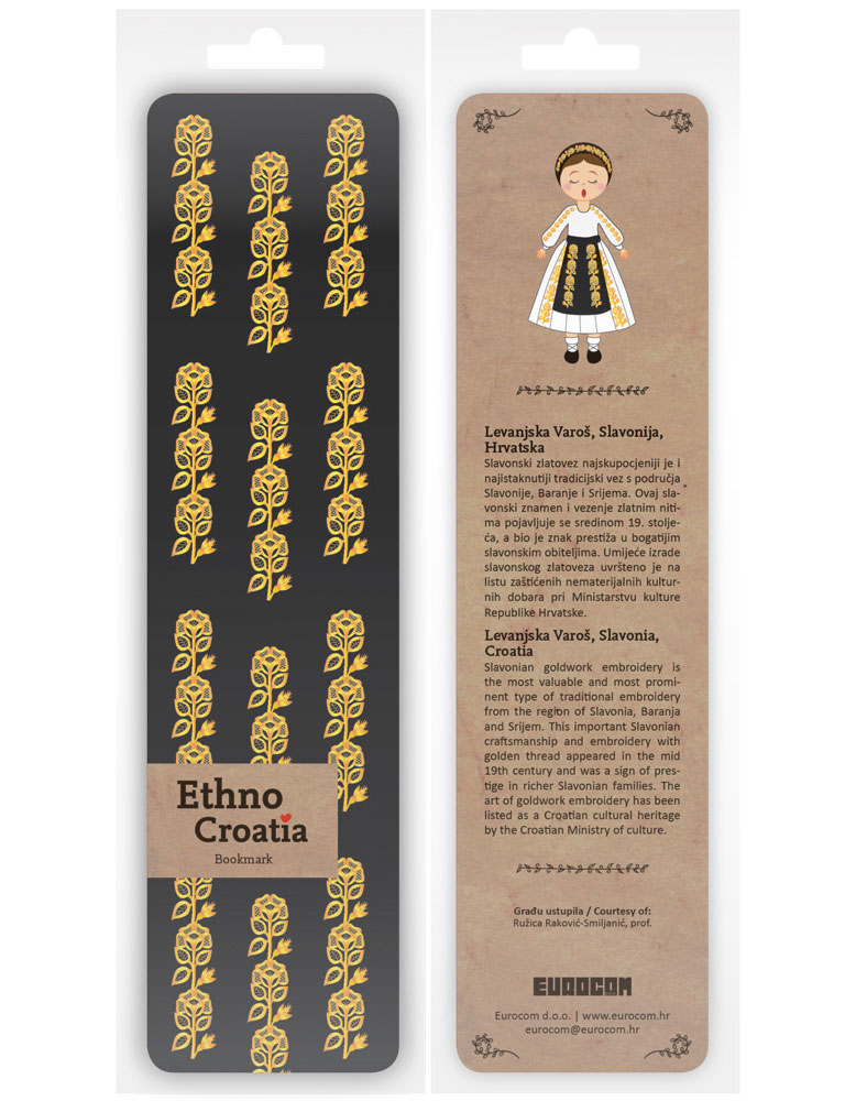 230488-EC Označivač stranica kartonski 4,5 x 17,5cm Ethno Croatia Levanjska Varoš NETTO