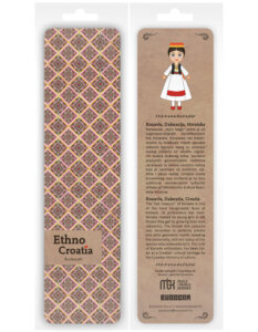 230492-EC Označivač stranica kartonski 4,5 x 17,5cm Ethno Croatia Konavle P12/360 NETTO