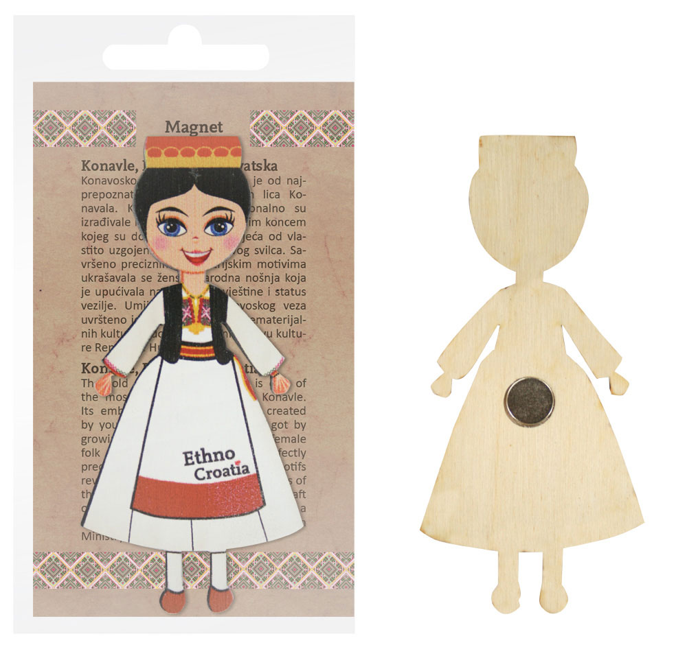 230502-EC Magnet drveni Ethno Croatia Konavle P6/60