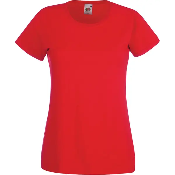 230606-EC Majica FOL T-shirt KR Lady-fit Valeuw. new 165g crvena 2XL P72