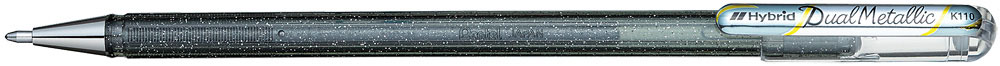 230714-EC Gel pen 1,0 PENTEL Hybrid Dual Metallic K110-DZ srebrni P12/576