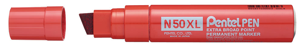 230727-EC Marker perm. PENTEL N50XL-B crveni kosi vrh P6/180