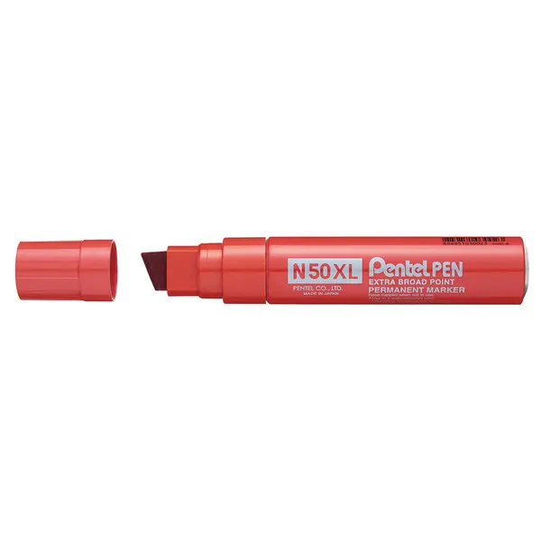 230727-EC Marker perm. PENTEL N50XL-B crveni kosi vrh P6/180