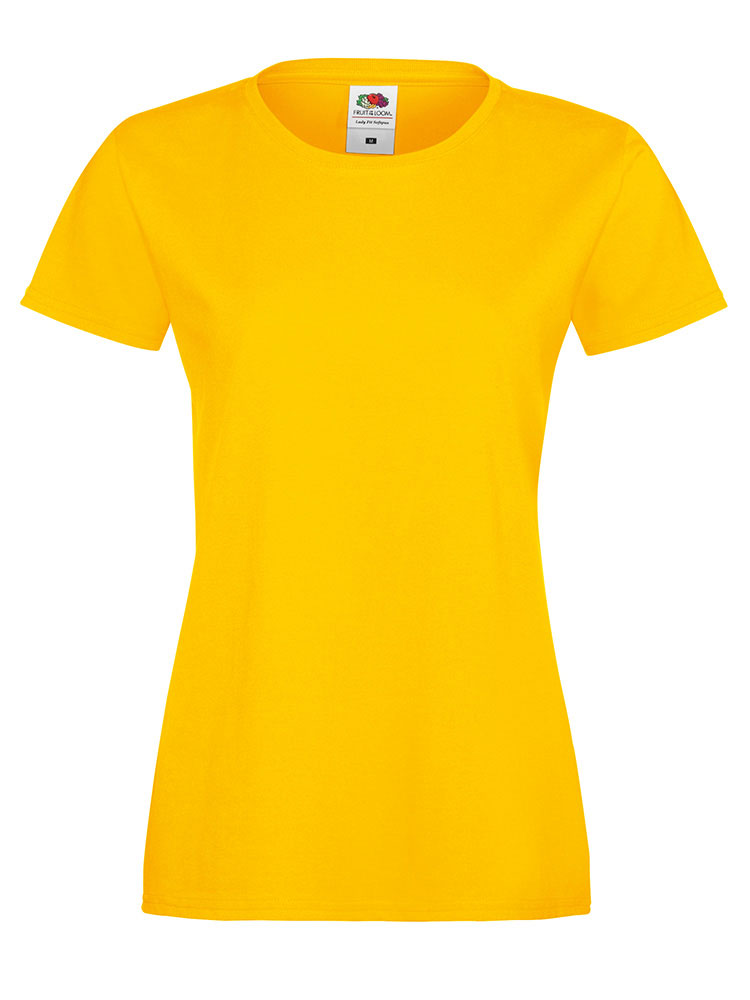 230772-EC Majica FOL T-shirt KR Lady-fit Sofspun 165g žuta  XL P72 NETTO