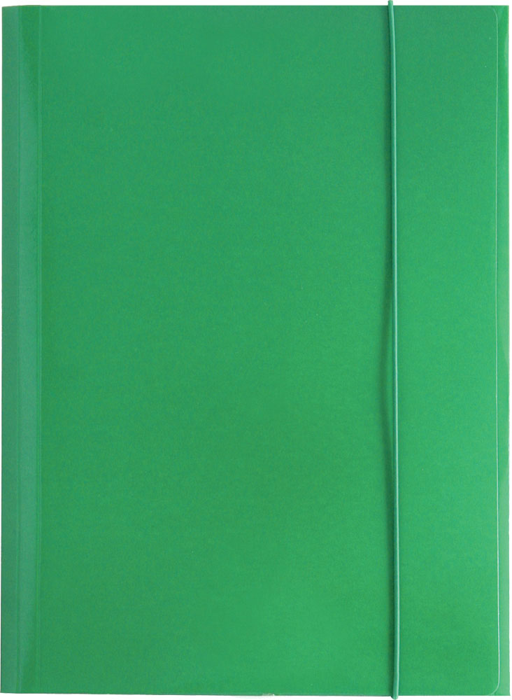 231449-EC Fascikl kartonski/lak s gumicom A4 400gr OPTIMA zeleni 60583 P50