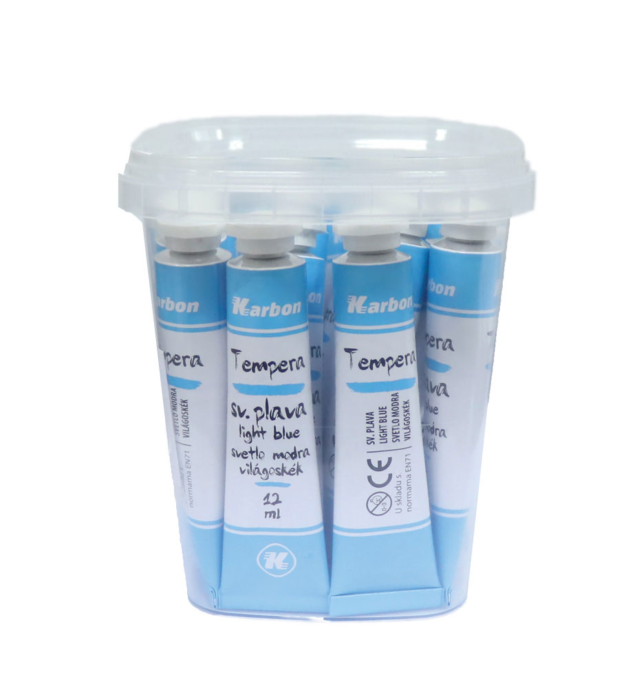 232146-EC Tempera 12 ml KARBON 15/1 u plastičnoj kantici svijetlo plava P15/360