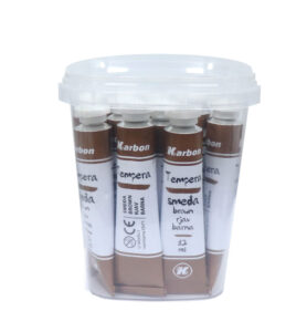 232150-EC Tempera 12 ml KARBON 15/1 u plastičnoj kantici smeđa P15/360