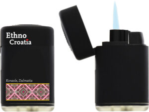 232405-EC Upaljač JET Ethno Croatia Konavle crni P5/25/500