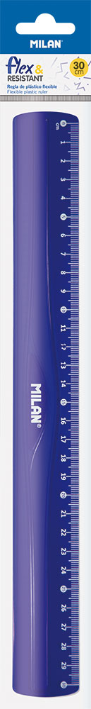 232485-EC Ravnalo 30cm MILAN flex resistant plavo acid blister P24/288