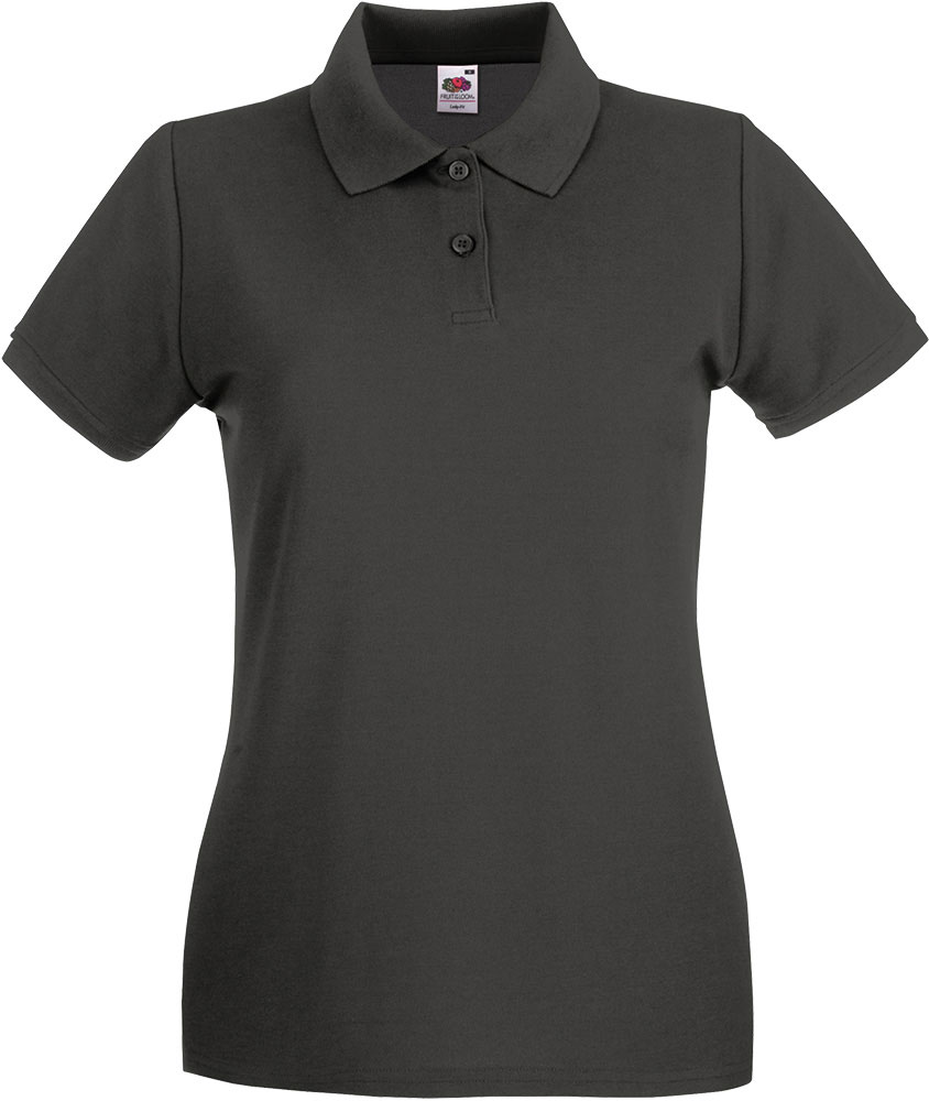 232818-EC Majica FOL Polo ženska Lady-fit Premium KR grafitno siva XL P36 NETTO