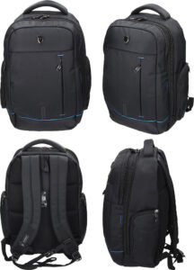 233420-EC Ruksak poslovni Bradford crni, za laptop do 17", 49x40x18 cm P1/20