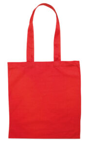 233550-EC Torba shopping pamučna 140g Cottonel crvena duga ručka , 38x42cm
