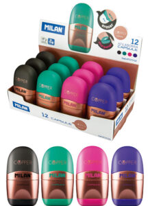 234785-EC Gumica+šiljilo MILAN Capsule Copper plastično sa kućištem P12/144