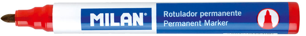 234801-EC Marker perm. MILAN 4mm okrugli vrh crveni P12/432