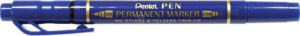 234884-EC Marker perm. PENTEL TWIN TIP N75W-C plavi P12/576