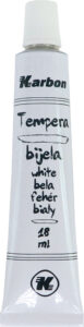 235243-EC Tempera 10/1 18ml KARBON BIJELA alu tuba kartonska kutija P10/280