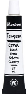 235244-EC Tempera 10/1 18ml KARBON CRNA alu tuba kartonska kutija P10/280