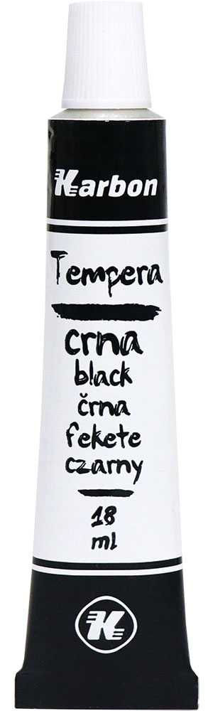 235244-EC Tempera 10/1 18ml KARBON CRNA alu tuba kartonska kutija P10/280