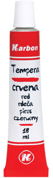 235245-EC Tempera 10/1 18ml KARBON CRVENA alu tuba kartonska kutija P10/280