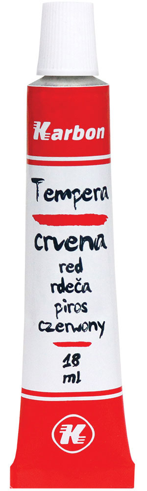 235245-EC Tempera 10/1 18ml KARBON CRVENA alu tuba kartonska kutija P10/280