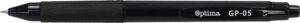 236118-EC Gel pen 0,5 OPTIMA GP-05 crna 120916 P12/144/864