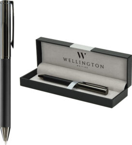 236289-EC Set pisaći Wellington Stamford ol.kem. crna u poklon kutiji P1/100