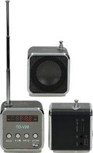 236336-EC Zvučnik bluetooth FM Kendal crni s radio prijamnikom