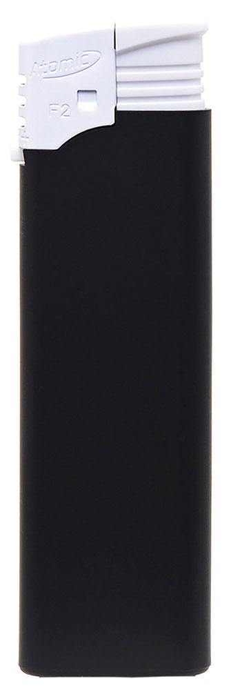 236478-EC Upaljač Atomic F2 RUBBER crno/bijeli P50/1000