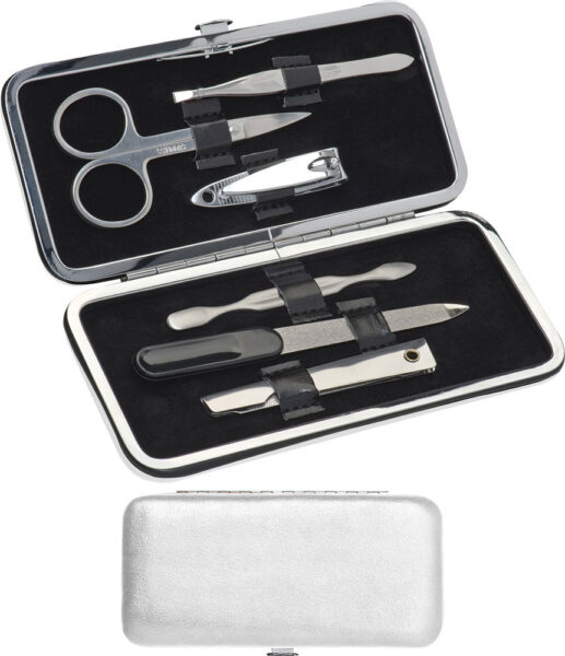 236805-EC Manikir set 6-dijelni ELEGANT bijeli, umjetna koža P12