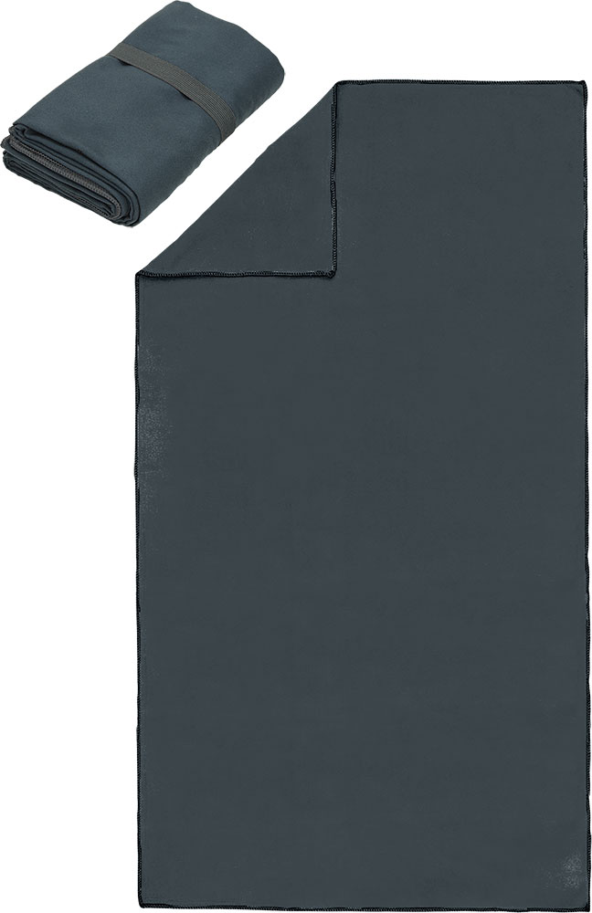 237624-EC Ručnik Active BIG mikrofibra XXL 100 x 180 cm antracit sivi s crnim rubom
