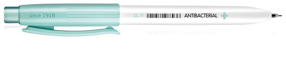 237998-EC Ol.teh. 0,7+gumica MILAN PL1 Antibacterial eraser&pencil displej P20/360