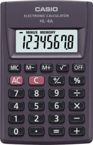 238047-EC Kalkulator CASIO HL-4A KARTON.PAK P10/100 bls