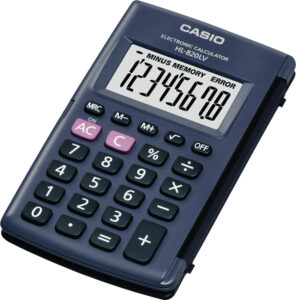 238049-EC Kalkulator CASIO HL-820 LV-BK KARTON.PAK bls P10/100