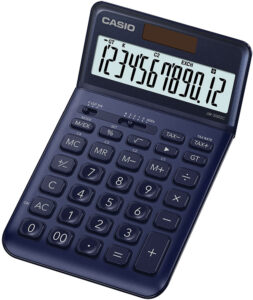 238052-EC Kalkulator CASIO JW-200SC-NY plavi (porez-konverzija) KARTON PAK. P10