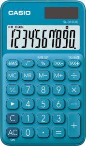 238057-EC Kalkulator CASIO SL-310 UC-BU plavi KARTON PAK. bls P10/100
