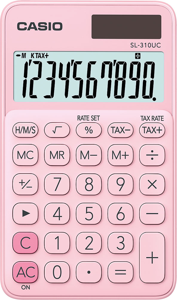 238061-EC Kalkulator CASIO SL-310 UC-PK roza KARTON PAK. bls P10/100