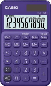 238062-EC Kalkulator CASIO SL-310 UC-PL ljubičasti KARTON PAK. bls P10/100