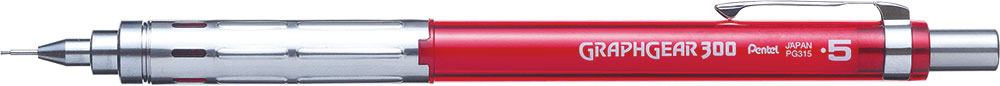 238098-EC Ol.teh. 0,5 PENTEL Graphgear 300 PG315-TB crvena P12/576