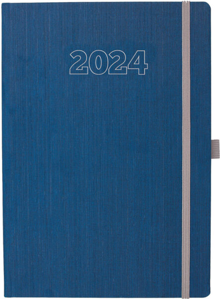 238761-EC Dnevnik GLASGOW B5 2025 plavi 17x24cm P20