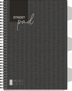 239000-EC Blok kolegij A4/D STREET PAD BLACK 100L sa pregradama 67129 P15