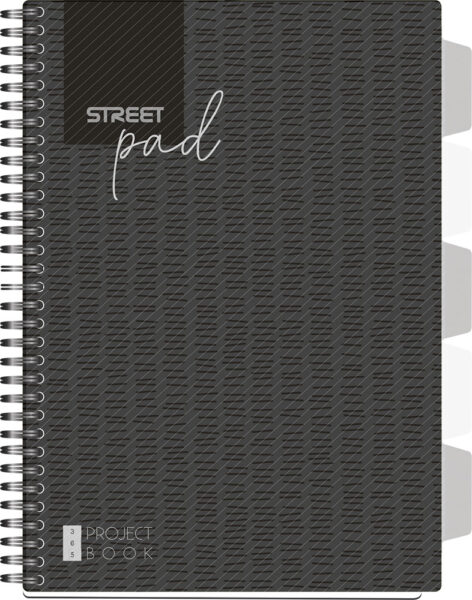 239001-EC Blok kolegij A4/K STREET PAD BLACK 100L sa pregradama 67130 P15