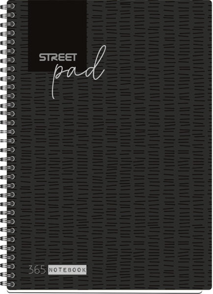 239004-EC Blok kolegij A4/D STREET PAD BLACK 100L 67133 P15