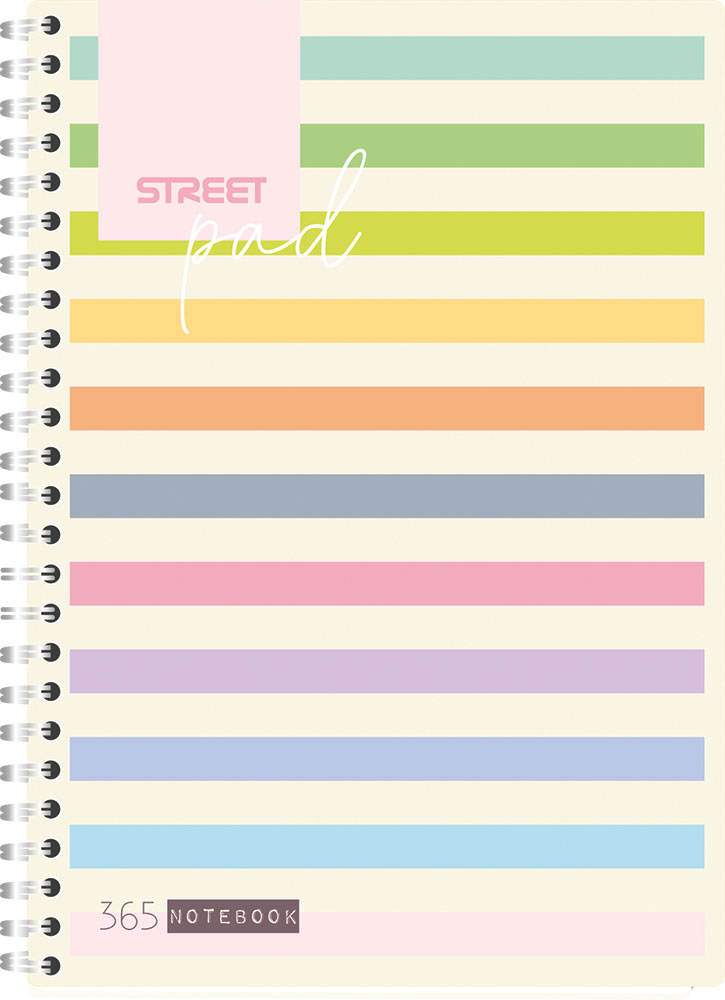 239015-EC Blok kolegij A5/D STREET PAD STRIPES 100L 67151 P30