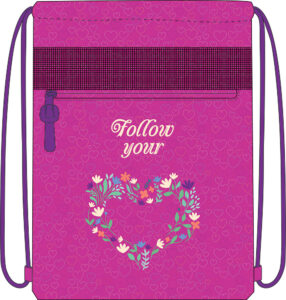 239055-EC Vrećica za papuče KARBON FOLLOW YOUR HEART P72 NETTO